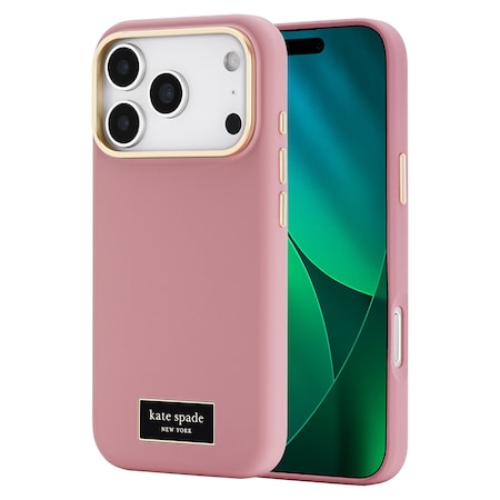 Kate Spade Silicone Magsafe Case For Apple Iphone 17 Pro - Icon Dusk Rose KS057336