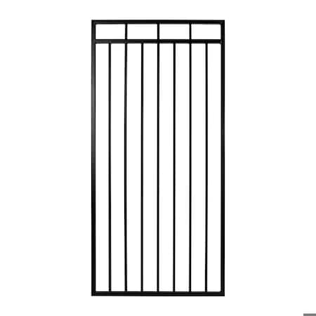 Nuvo Iron 45in Wx46in H Benitoite Gate, 48in W Opening, Self Close Hardware w/Double Side Handle and 2x2 Hinges IBG04546