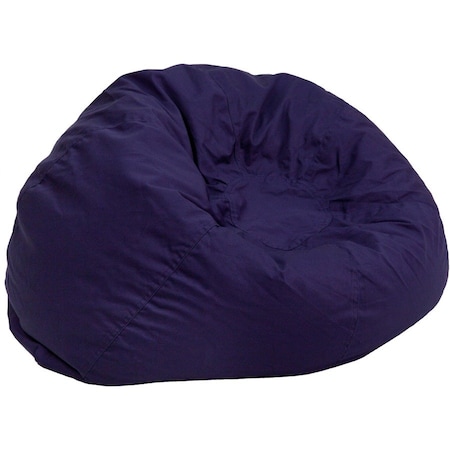 Flash Furniture Bean Bag Chair, 30 in W 30" L 18" H DG-BEAN-SMALL-SOLID-BL-GG