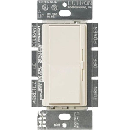 Lutron Lighting Dimmer Control, Light Almond DVSTV-LA