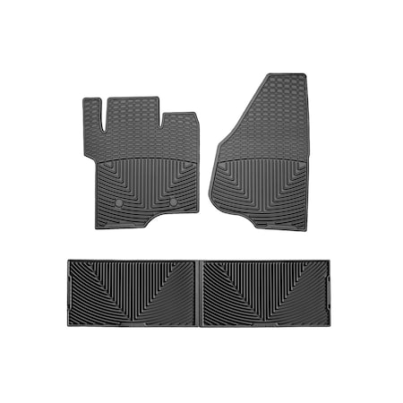 Weathertech Black, Front and Rear All Weather Floor Mats WTFB203207