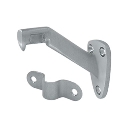 Dendesigns 3.31 in. Projection Hand Rail Brackets, Satin Chrome - Solid DE843260