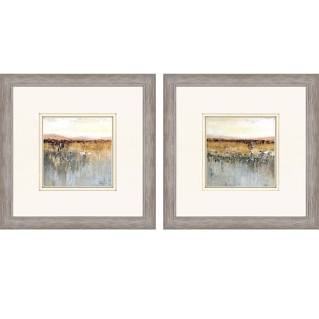 Homeroots Set Of Two Antique Contemporary Framed Art Silver Picture Frame Print Wall Art, 2PK 416713