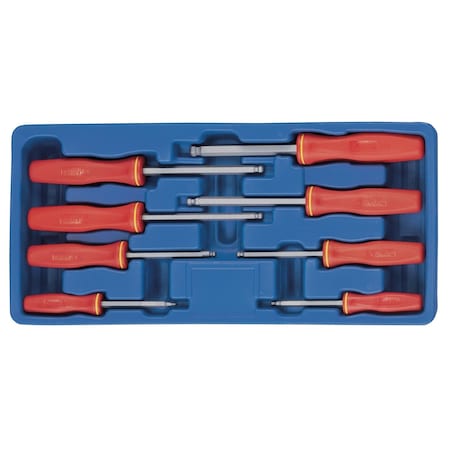 Genius Tools 8PC Metric Wobble Hex Screwdriver Set HS-5708MW