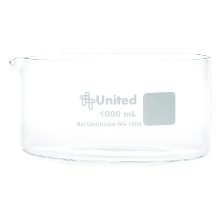 United Scientific Supplies Inc Crystallizing Dish, Colorless, 75 mm H, PK3 UNCRDSH-WS-1000