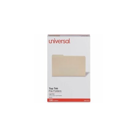 Universal File Folders, Manila, 100PK UNV15121