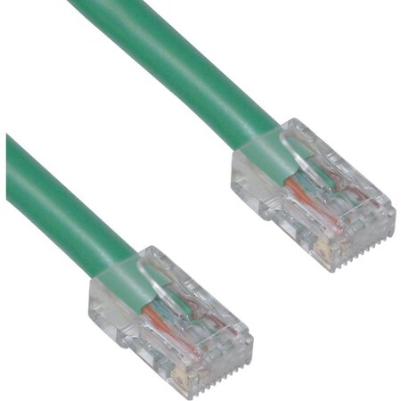 Cable Wholesale Cat6 Green Copper Ethernet Patch Cable, Bootless, POE Compliant, 50 foot 10X8-15150
