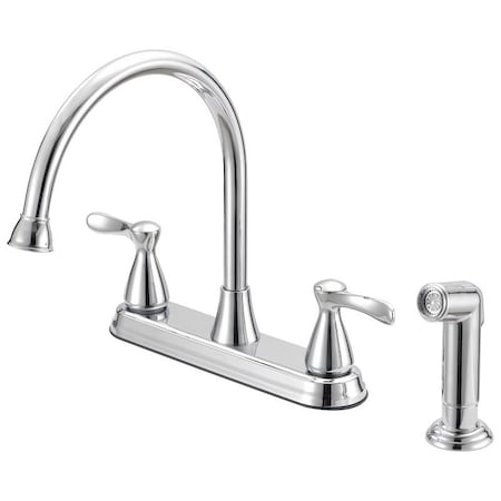 Boston Harbor Boston Harbor F8210001CP Kitchen Faucet, 4-Faucet Hole, Chrome F8210001CP
