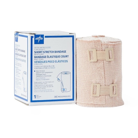 Medline Firm-Wrap Short-Stretch Elastic Bandage, 8 cm x 5 m (3.15in x 5.47 yd.) MDS099003SSH