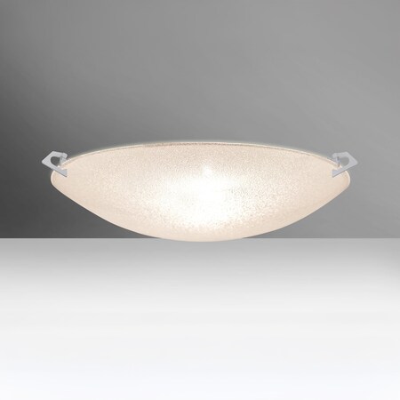 Besa Lighting Sonya 20 Ceiling, Glitter, Satin Nickel Clips, 3x100W Halogen 8419GL-SN
