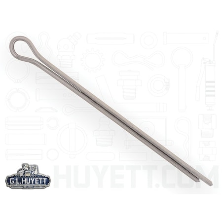 Huyett Cotter Pin, 300 Stainless Steel, 0.312 in Dia x 6.000 in Effective Length CPS-312-6000