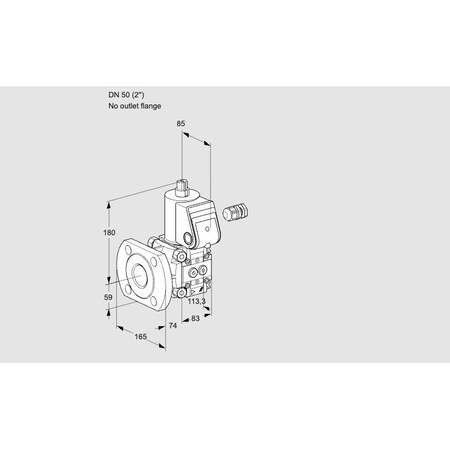 Honeywell Kromschroder Solenoid Valve for Gas, Class A, 500 mbar, IP65 Rated KS88009047