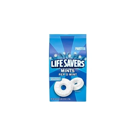 Life Savers Pep O Mint Hard Candy, Peppermint, Individually Wrapped, 2.81 lb MMM29056