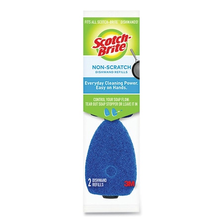 Scotch-Brite Non-Scratch Dishwand Refills, Blue, 2PK 483-12