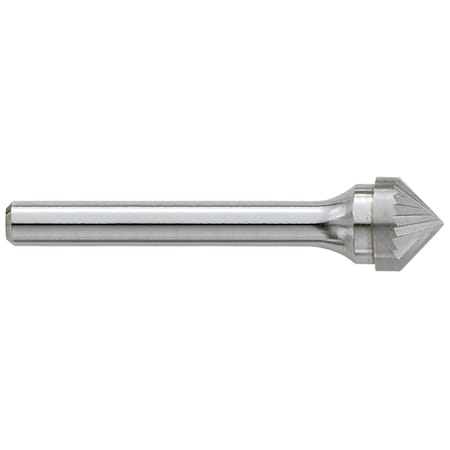Garr Tool Burr, Standard, Series: SK, 0.25 in Diameter Head, Radius End, Taper Head Shape 68012