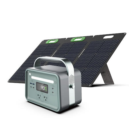 Yoshino Solid-State Portable Power Station 330W/500W Surge 241Wh w/ 100W Portable Solar Panel Bundle K3SP11
