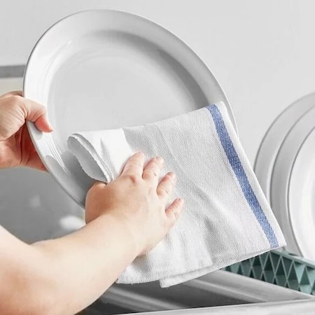 Supremeplus Full Size White Cleaning Towels - 20 in x 40 in, 10 lbs. Bag SP-3456