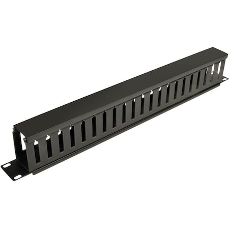 Eaton Tripp Lite Series SmartRack 1U Horizontal Cable Manager - Finger duct with cover SRCABLEDUCT1U