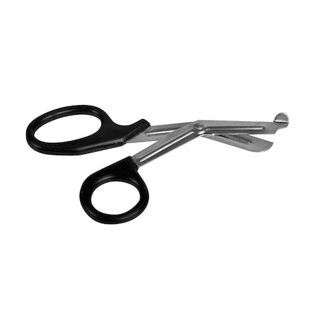Medline Utility Scissors with Plastic Handle, Single-Use, Nonsterile, Black, 7.5in MDS10750H