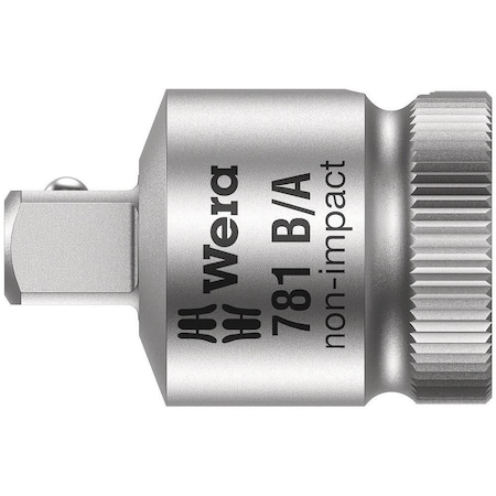 Wera 781 B 3/8 in Connection parts, 781 B/A x 1/4 x 27 mm x 3/8 in 5042672001