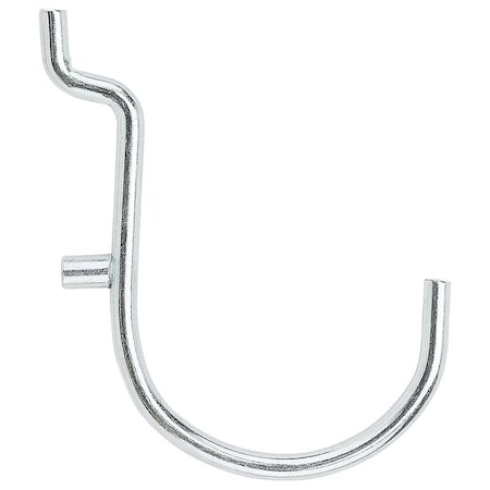 National Hardware Peg Hook, 1-1/2 in, 1/8, 1/4 in Opening, Steel, Zinc, 5PK N180-028