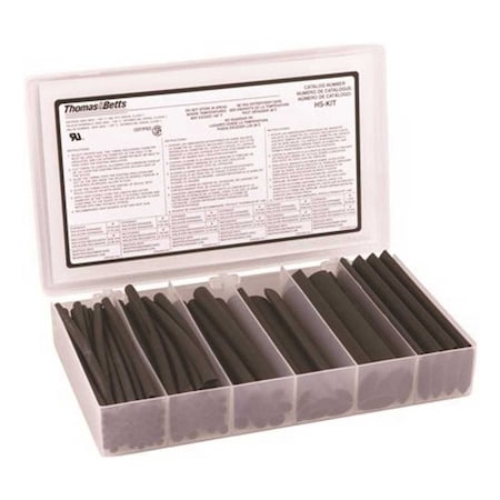 Thomas & Betts Heat Shrink Kit Black HS-KIT