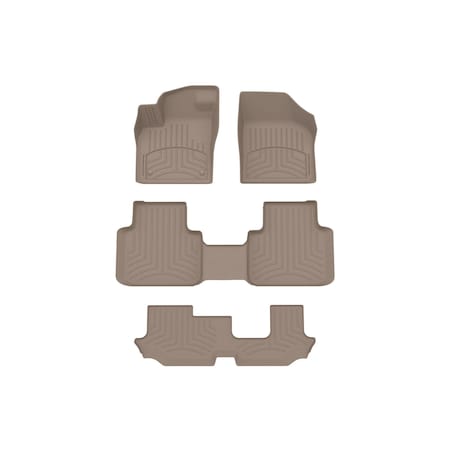 Weathertech Tan, Front and Rear and Rear FloorLiner HP 4515501-451084-4-3IM
