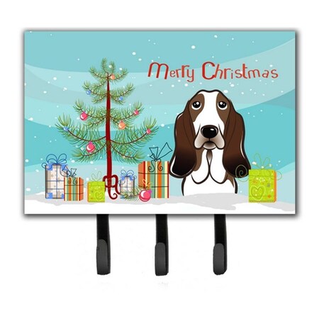 Carolines Treasures Christmas Tree and Basset Hound Leash or Key Holder BB1615TH68