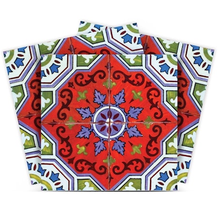 Homeroots 5" X 5" Sage Terra Removable Peel and Stick Tiles 400216