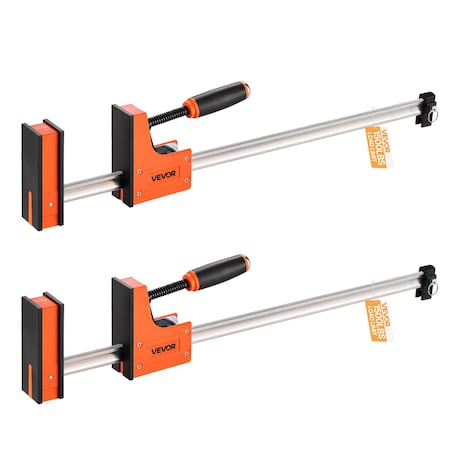 Vevor Bar Clamps for Woodworking 36 inch Parallel F Clamp Set Even Pressure, 2PK F1500-36-2P