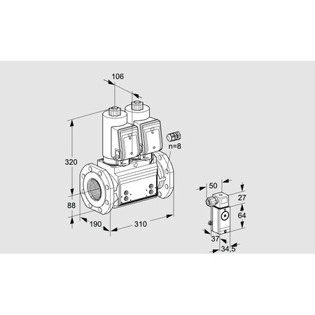 Honeywell Kromschroder Gas Solenoid Valve – 500 mbar, IP65, Class A, SIL 3 Certified KS88207133