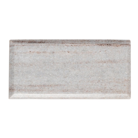 Apollo Tile 3x6 Crystal Sand Marble Polished, Beveled Subway Floor and Wall Tile 5 sqft/case, 40PK APLFSH8836BPA