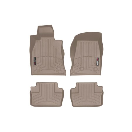 Weathertech Tan, Front and Rear Floorliners 451618-1-2