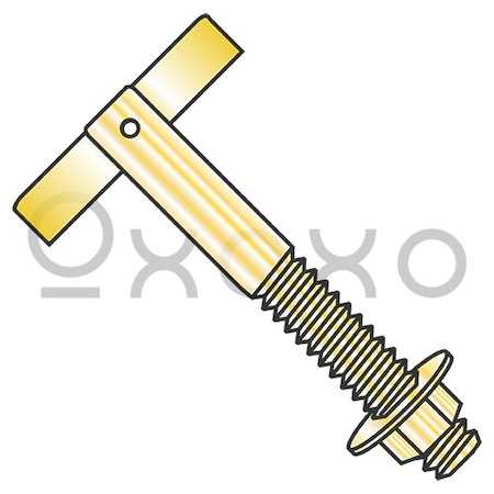 Oxoxo 5/16X3 3/4 T Anchor Zinc Yellow, 100PK 538988