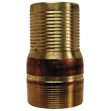 Dixon King Nipple, NPT Threaded Brass, 2-1/2" BST30