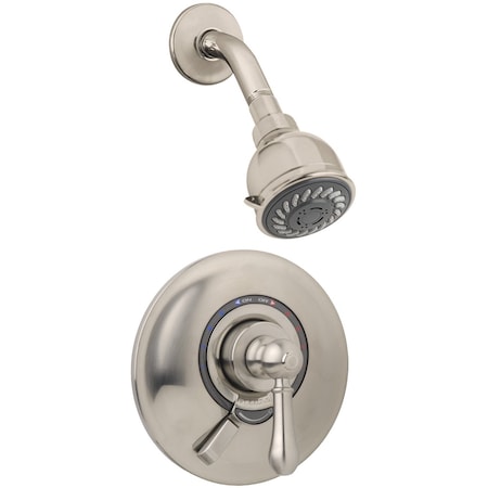 Symmons Allura Single Handle Dual Spray Shower with VersaFlex Integral Volume Control (Valve Included) S7601STNRP