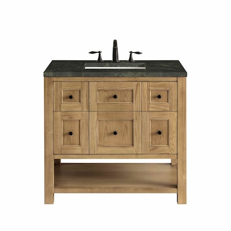 James Martin Vanities Breckenridge 36" Single Vanity, Light Natural Oak, w/ 3 CM Phantome Eclos Top 330-V36-LNO-3PHT