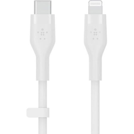 Belkin SILICONE, USB-C TO LTG, 1M, WHT CAA009BT1MWH