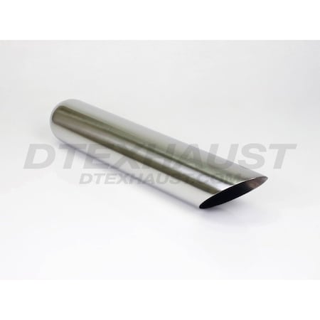 Different Trends 3.50IN X 18.00IN ANGLE CUT NUMERIC EXHAUST TIPS 2.25IN ID / 3.50IN OD DT-243518AC