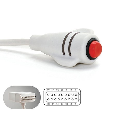 Crest Healthcare Durable Call Cord, 7 ft Cable L 9918W-7