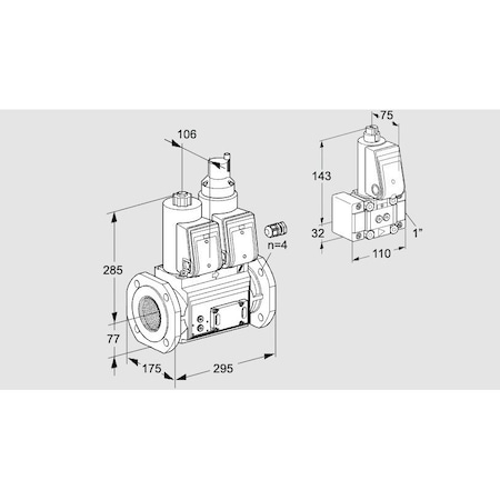 Honeywell Kromschroder Gas Solenoid Valve – Class A, 500 mbar, IP65, EN 161 Certified KS88203300