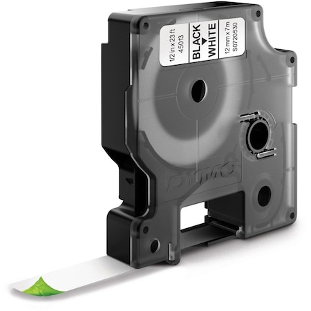 Dymo D1 Electronic Tape Cartridge, White DYM45013