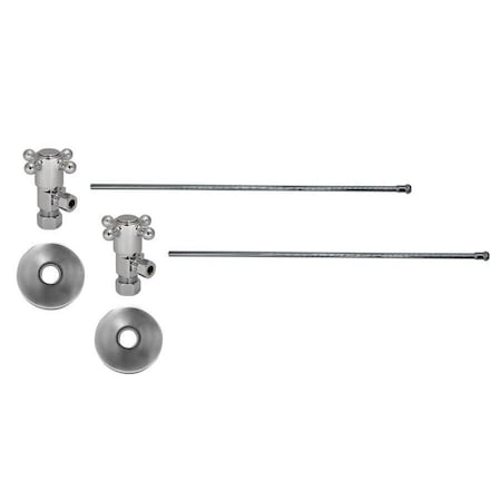 Mountain Plumbing Lavatory Kit - Brass Cross Handle 1/4 Turn Valve (MT4003X) in Antique Brass MT4930X-NL/AB