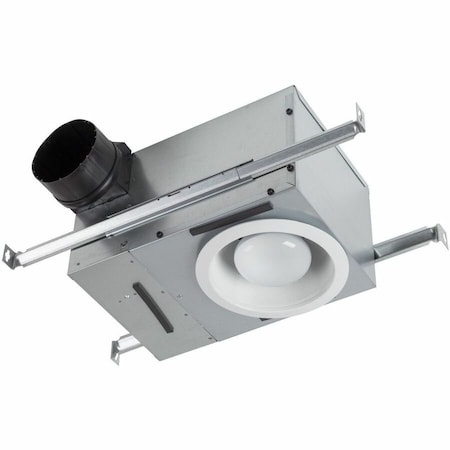 Broan-Nutone Ceiling Recessed Fan, 70 cfm cfm, 4 in Duct Dia., 120V AC, With Light 744