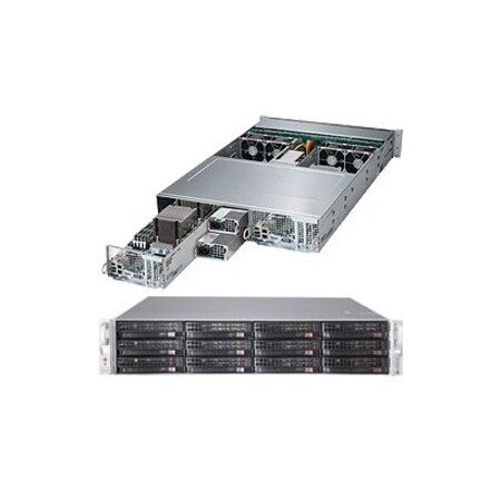 Supermicro SY-628DNCF SuperServer Two Node Dual LGA2011 1600W 2U RackmountServer SYS-6028TP-DNCFR