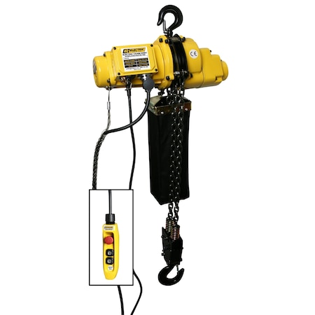 Oz Lifting Products 4000 lb Electric Chain Hoist with 20 ft of lift OZ4000EC-20