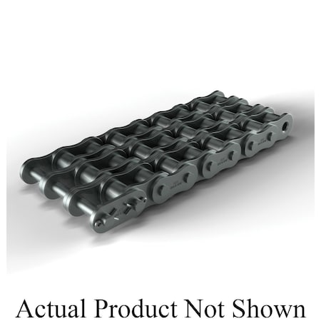 Hkk Chain Riveted Standard Roller chain, 10 ft OAL, 3/4 P, 0.469 Dia x 1/2 in W Roller, Alloy Steel RC060R3A