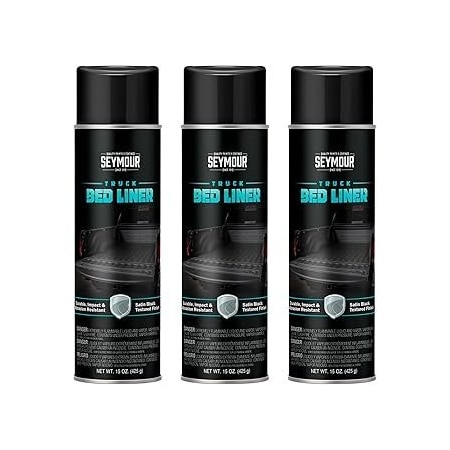 Seymour Midwest Truck Bed Liner, Specialty Automotive Truck Bed Coating Spray Paint net 15 oz., 3PK 2041-3