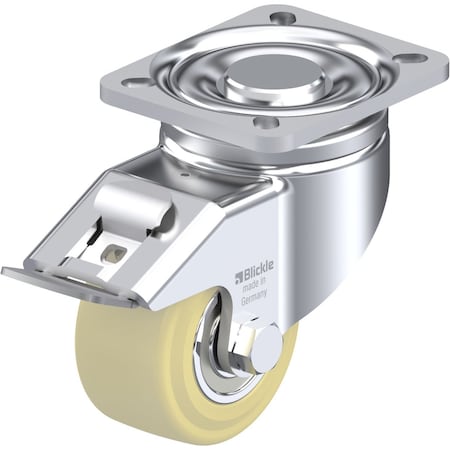 Blickle Swvl Plate Cstr, Nylon, 3-1/8", 1550 lb. LH-GSPO 80K-FI
