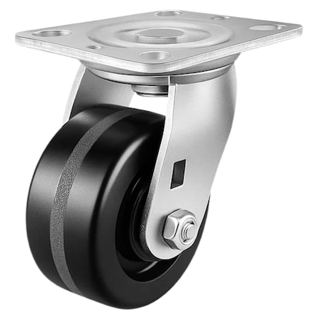 Hyw Products Heavy Duty Caster 4in Phenolic Wheel, Swivel 40-40S-A1-PH
